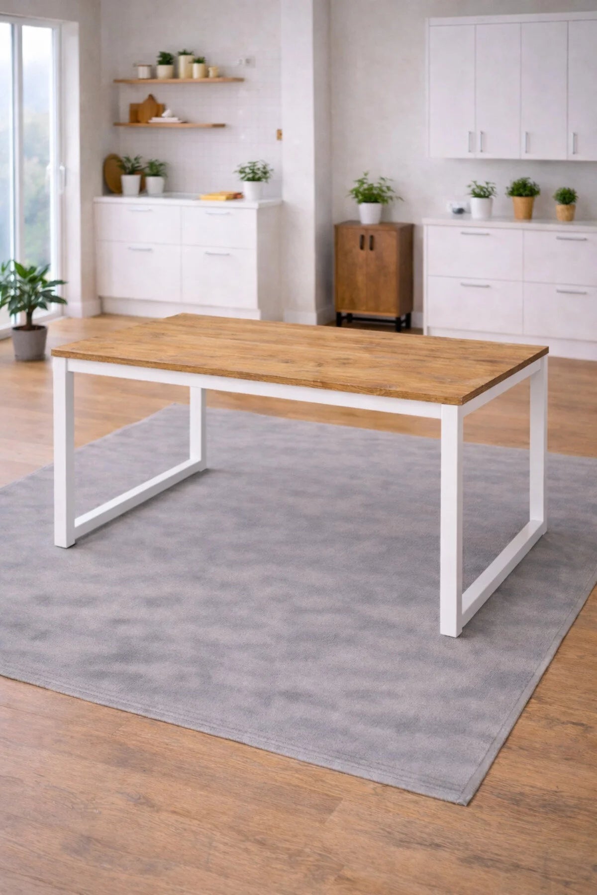 Flinder Flinder 5'li Mutfak Masa Takımı, 4 Sandalye ve 1 Masa, Yemek Odası, Bahçe Takımı, 4 Kişilik, Metal Ayaklı