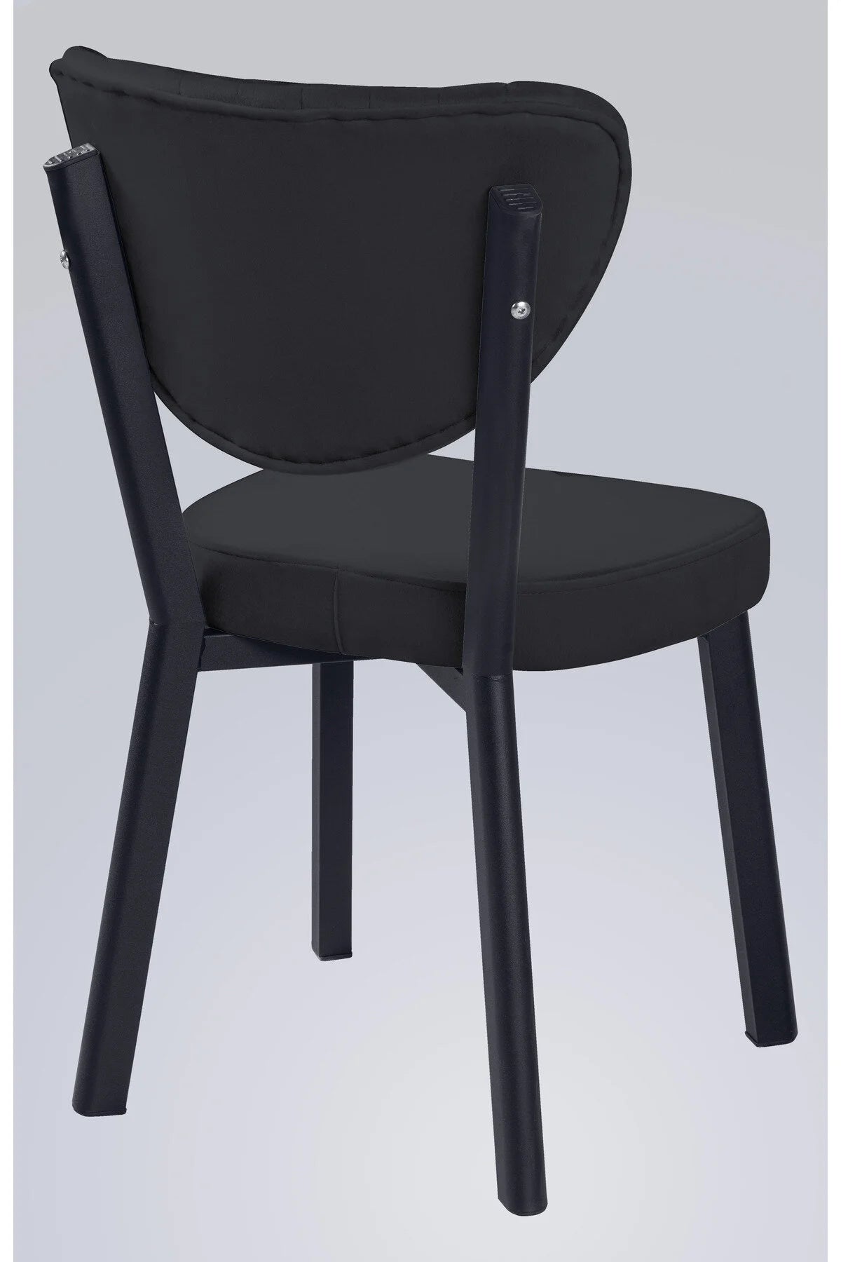 Flinder MD-1001 Siyah Elma 2'li Mutfak Sandalyesi, Yemek Odası, Bahçe, Balkon, Otel, Restoran, Kafe