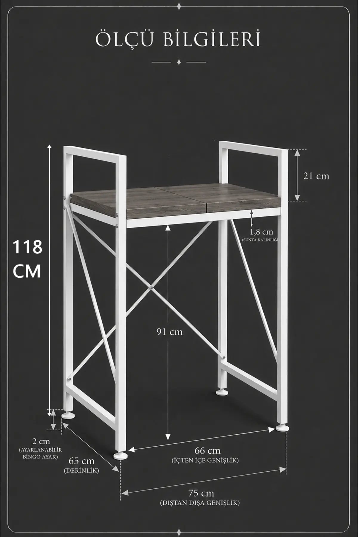 Lifos Siyah/Beyaz Raflı Çamaşır Makinesi Dolabı Kurutma Makinesi Dolabı Metal Banyo Dolabı