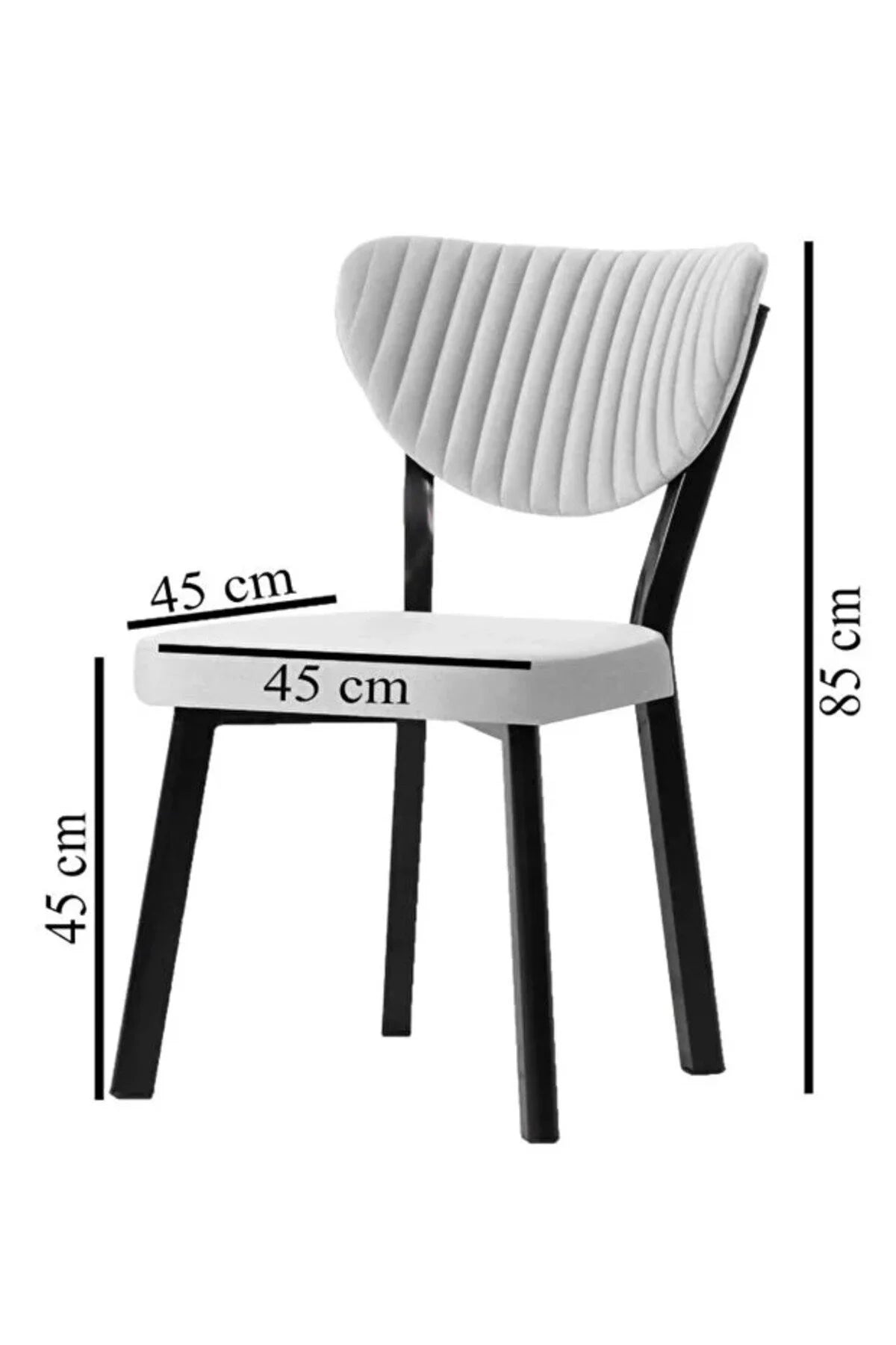 Flinder MD-1001 Krem Elma 2'li Mutfak Sandalyesi, Yemek Odası, Bahçe, Balkon, Otel, Restoran, Kafe