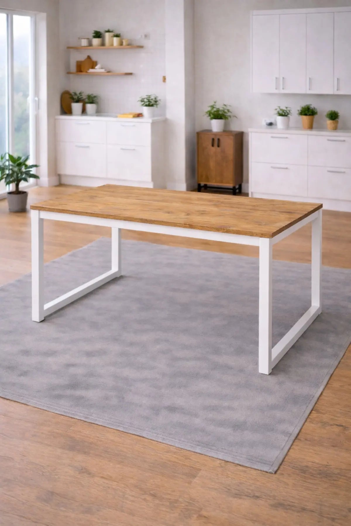 Flinder Flinder 5'li Mutfak Masa Takımı, 4 Sandalye ve 1 Masa, Yemek Odası, Bahçe Takımı, 4 Kişilik, Metal Ayaklı