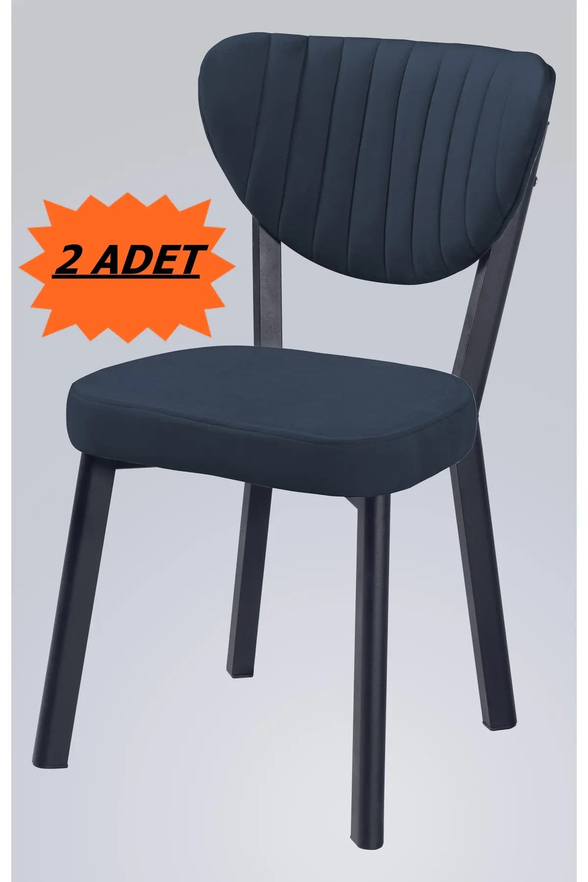 Flinder MD-1001 Lacivert Elma 2'li Mutfak Sandalyesi, Yemek Odası, Bahçe, Balkon, Otel, Restoran, Kafe