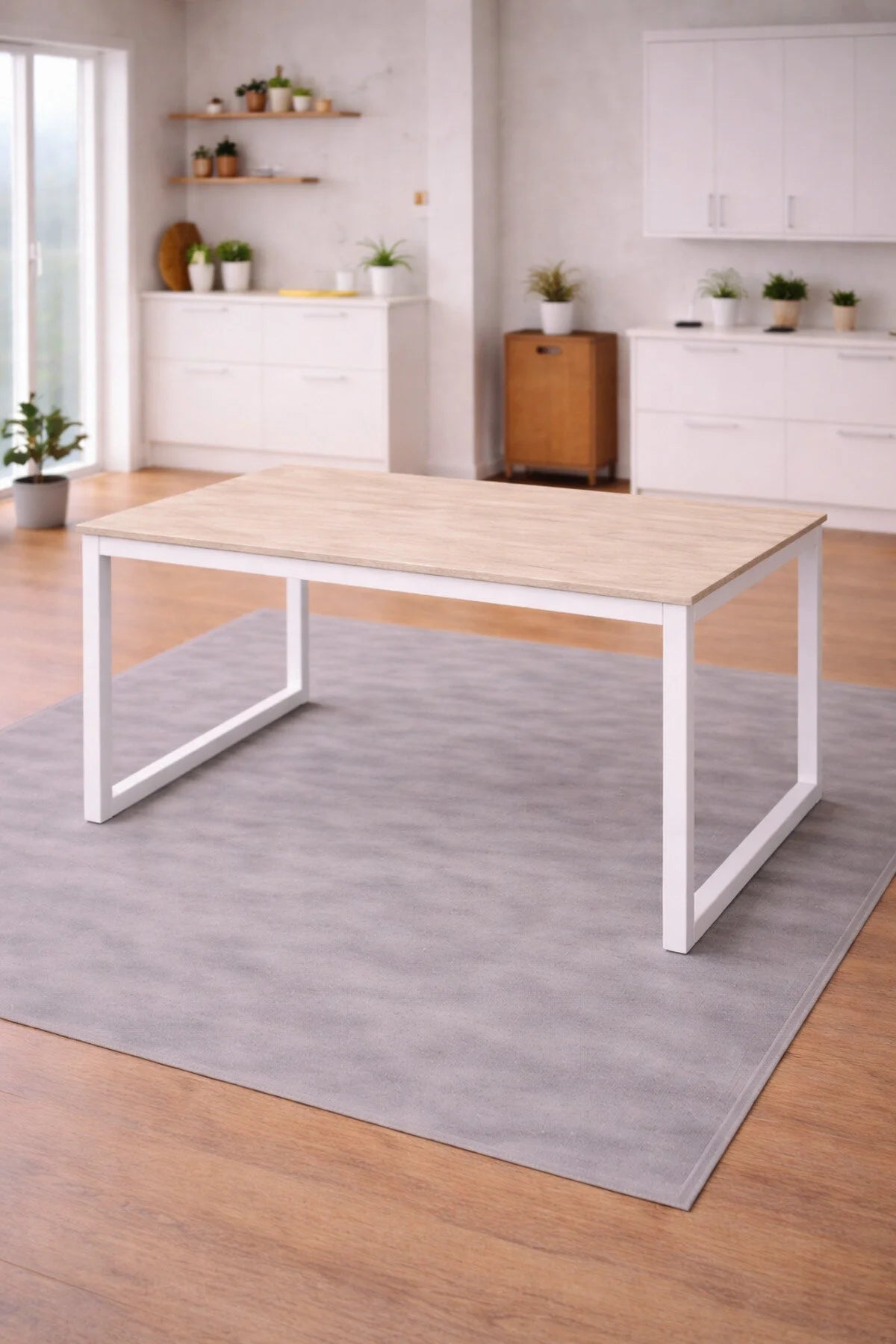 Flinder Flinder 5'li Mutfak Masa Takımı, 4 Sandalye ve 1 Masa, Yemek Odası, Bahçe Takımı, 4 Kişilik, Metal Ayaklı