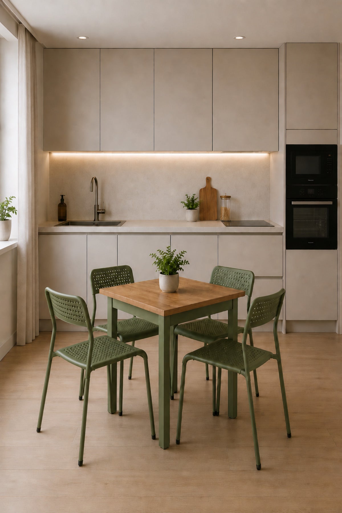 4'lü Mutfak Seti Mutfak Masa ve Sandalye Seti Balkon Masası Cafe Seti, 5'li Bistro Masa & Sandalye Takımı