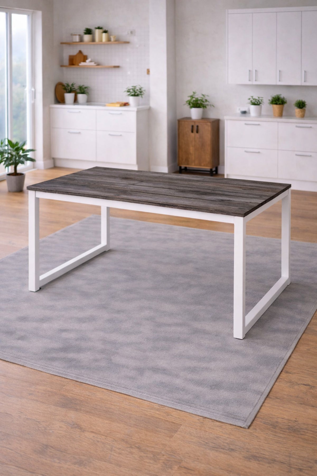 5'li Mutfak Masa Takımı, 4 Sandalye ve 1 Masa, Yemek Odası, Bahçe Takımı, 4 Kişilik, Metal Ayaklı