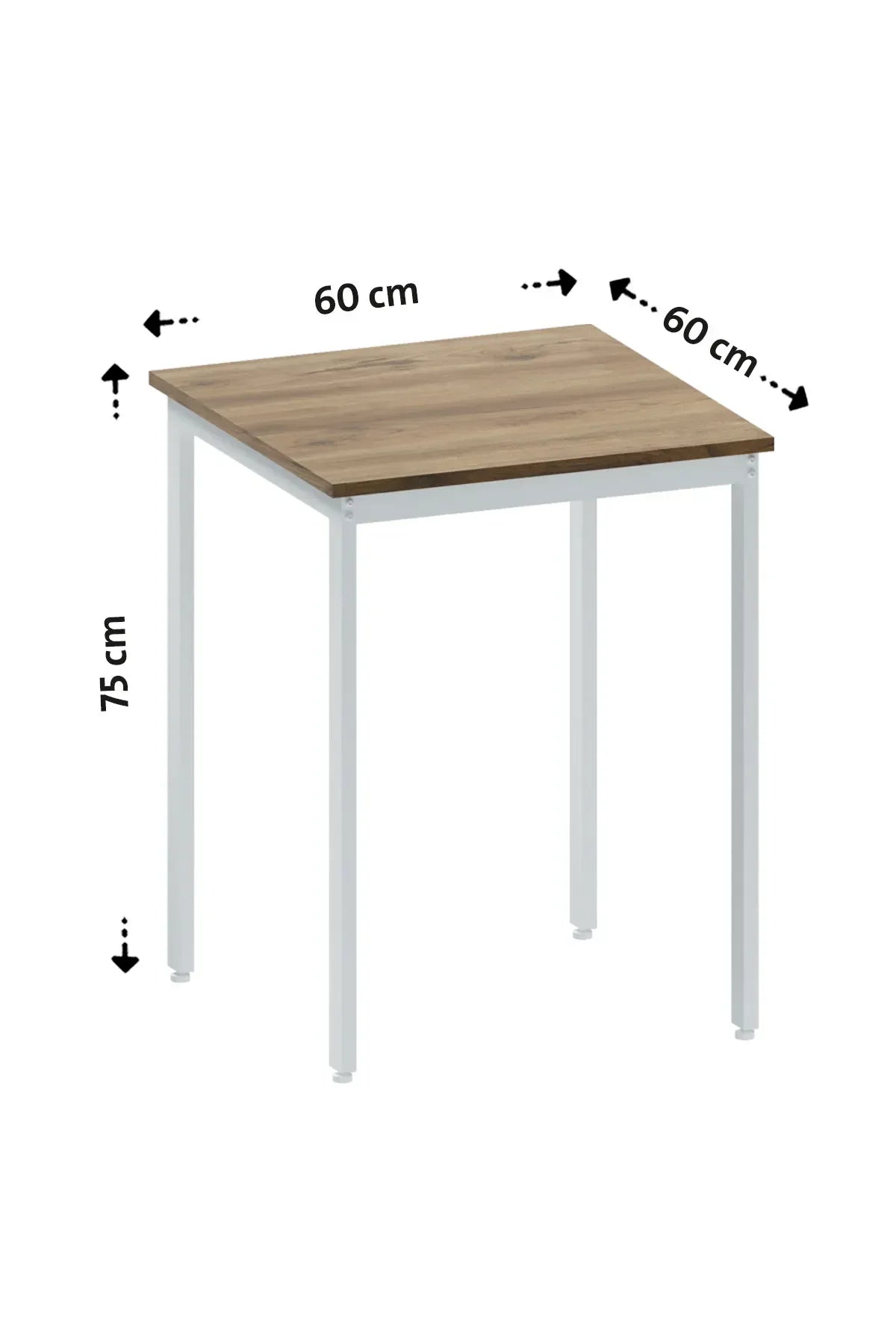 Flinder Balkon Bahçe 5’li Bistro Set | 1 Masa + 4 Katlanır Sandalye – Atlantik Çam - Beyaz