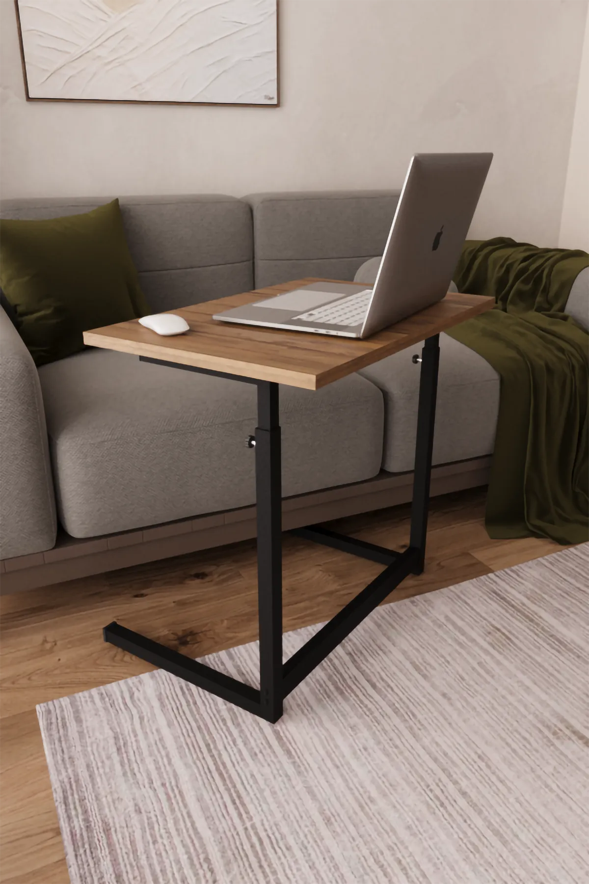 Ayarlanabilir Laptop Masası 60x40 | Kompakt Çalışma Masası & Sehpa