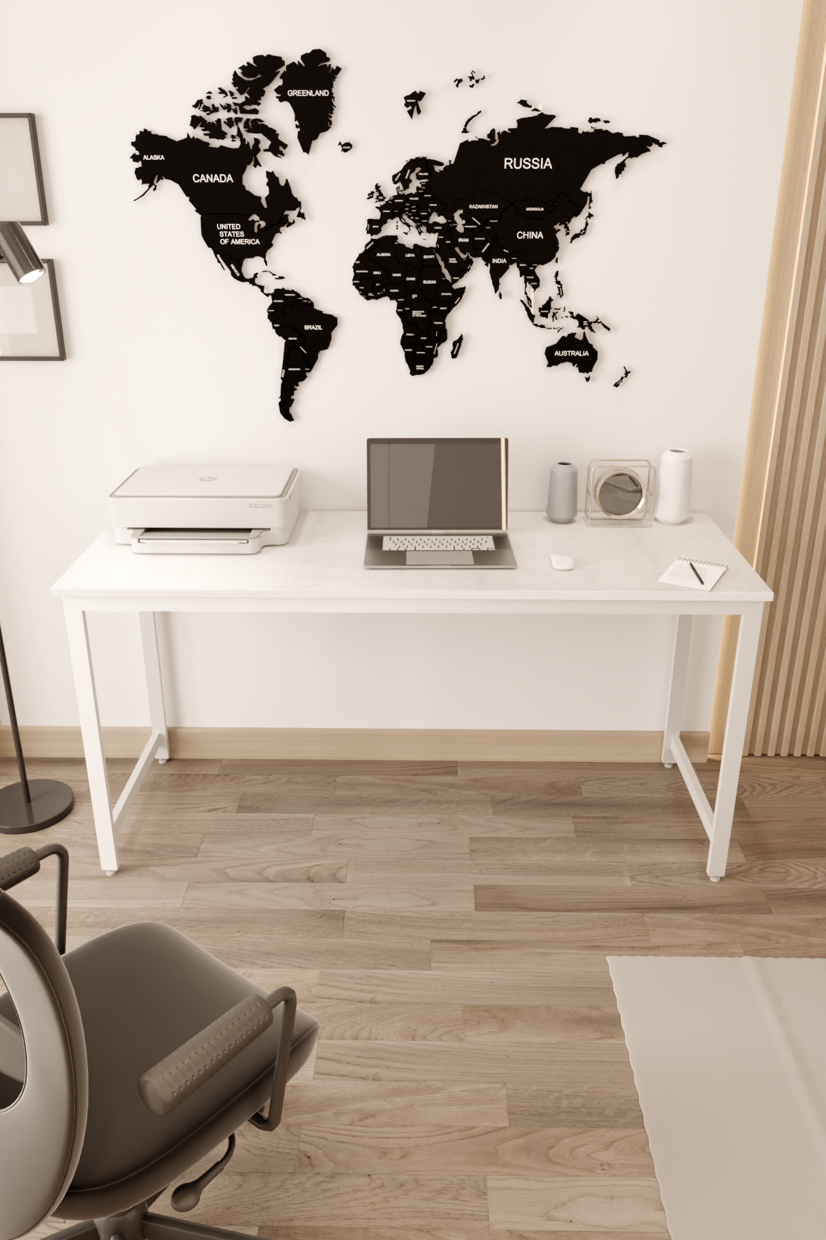 Çalışma Masası Bilgisayar Masası Ofis Masası 60x160 | Beyaz – Beyaz Ayak