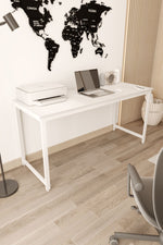 Çalışma Masası Bilgisayar Masası Ofis Masası 60x160 | Beyaz – Beyaz Ayak