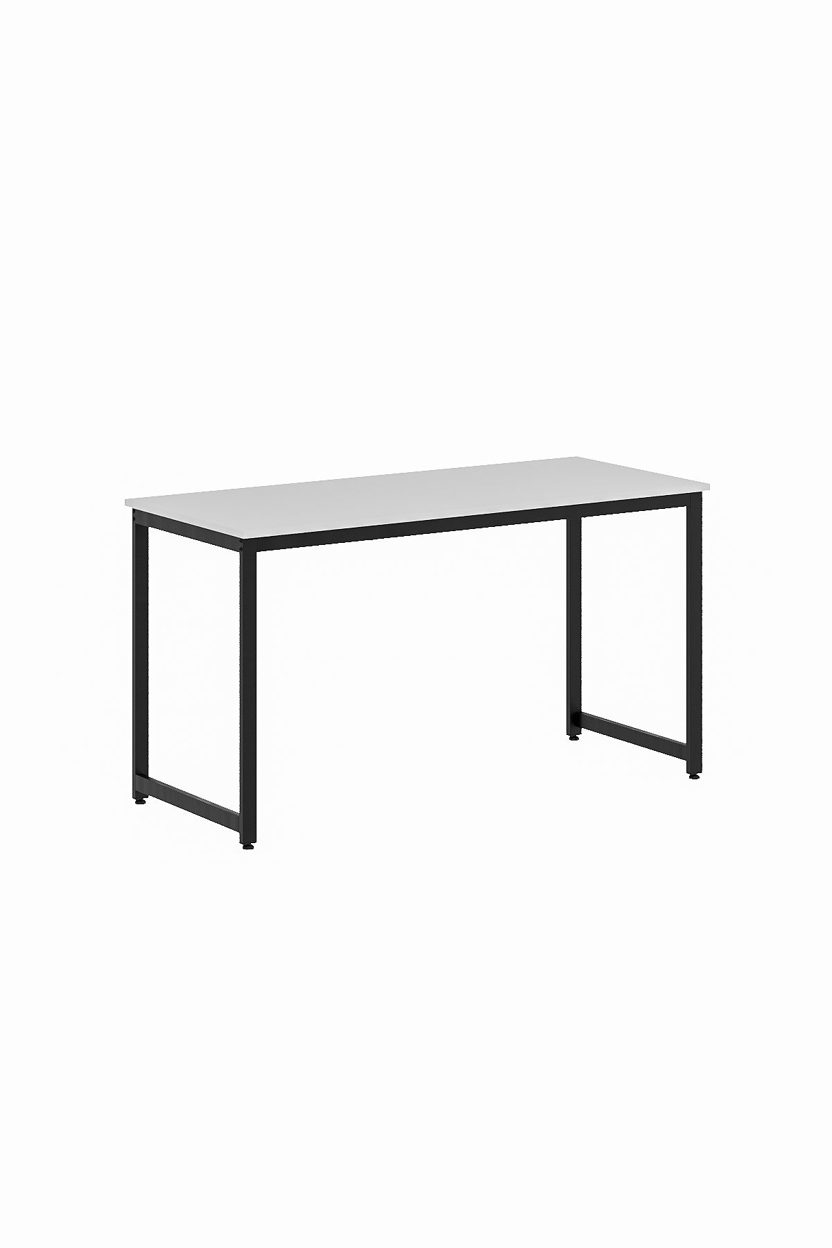 Çalışma Masası Bilgisayar Masası Ofis Masası 60x140 | Beyaz – Siyah Ayak