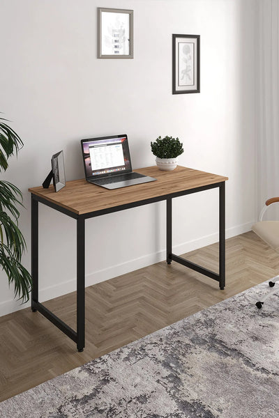 Çalışma Masası Bilgisayar Masası Ofis Masası 60x120 | Atlantik Çam – Siyah Ayak