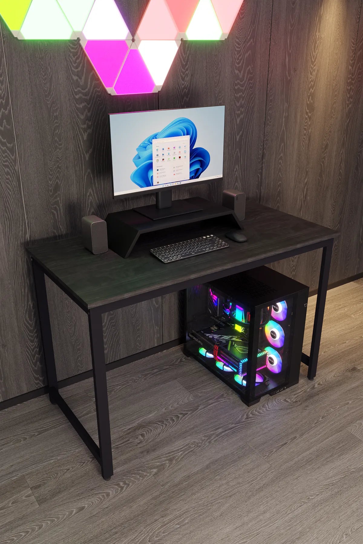 Oyuncu Masası Bilgisayar Masası Gaming Masa 60x120 | Siyah Gamer Masası