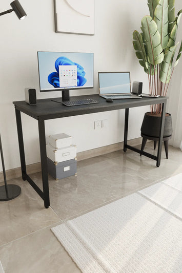 Çalışma Masası Bilgisayar Masası Ofis Masası 60x140 | Siyah – Siyah Ayak