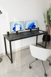 Çalışma Masası Bilgisayar Masası Ofis Masası 60x160 | Siyah – Siyah Ayak